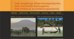 Desktop Screenshot of lodge-in-africa.com